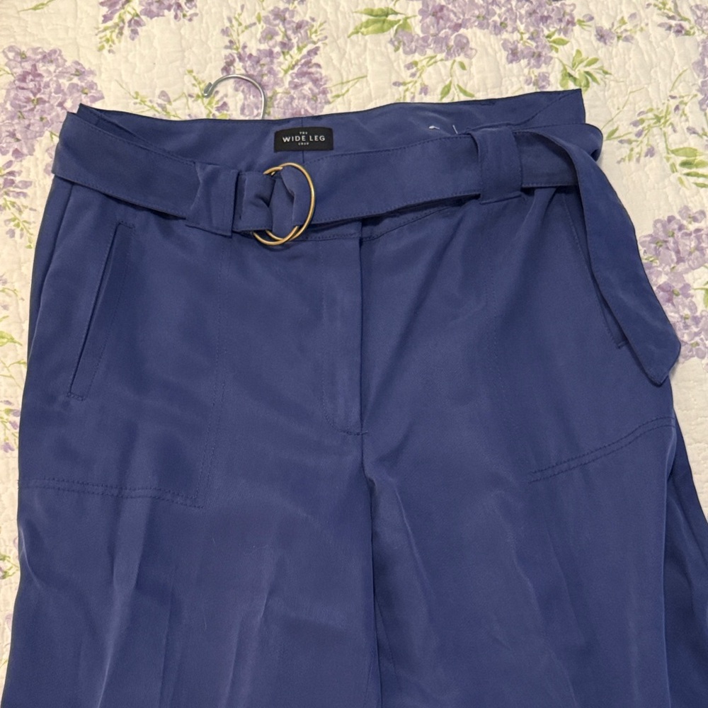 White House Black Market wide leg crop trouser.